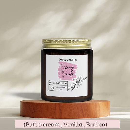 Creamy Vanilla - Scented Candle (4oz)