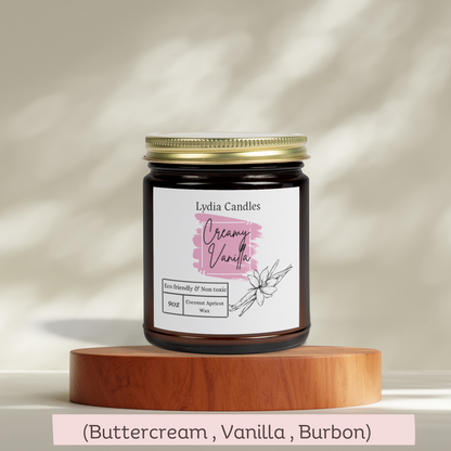 Creamy Vanilla - Scented Candle (9oz)