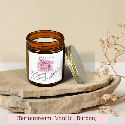 Creamy Vanilla - Scented Candle (9oz)