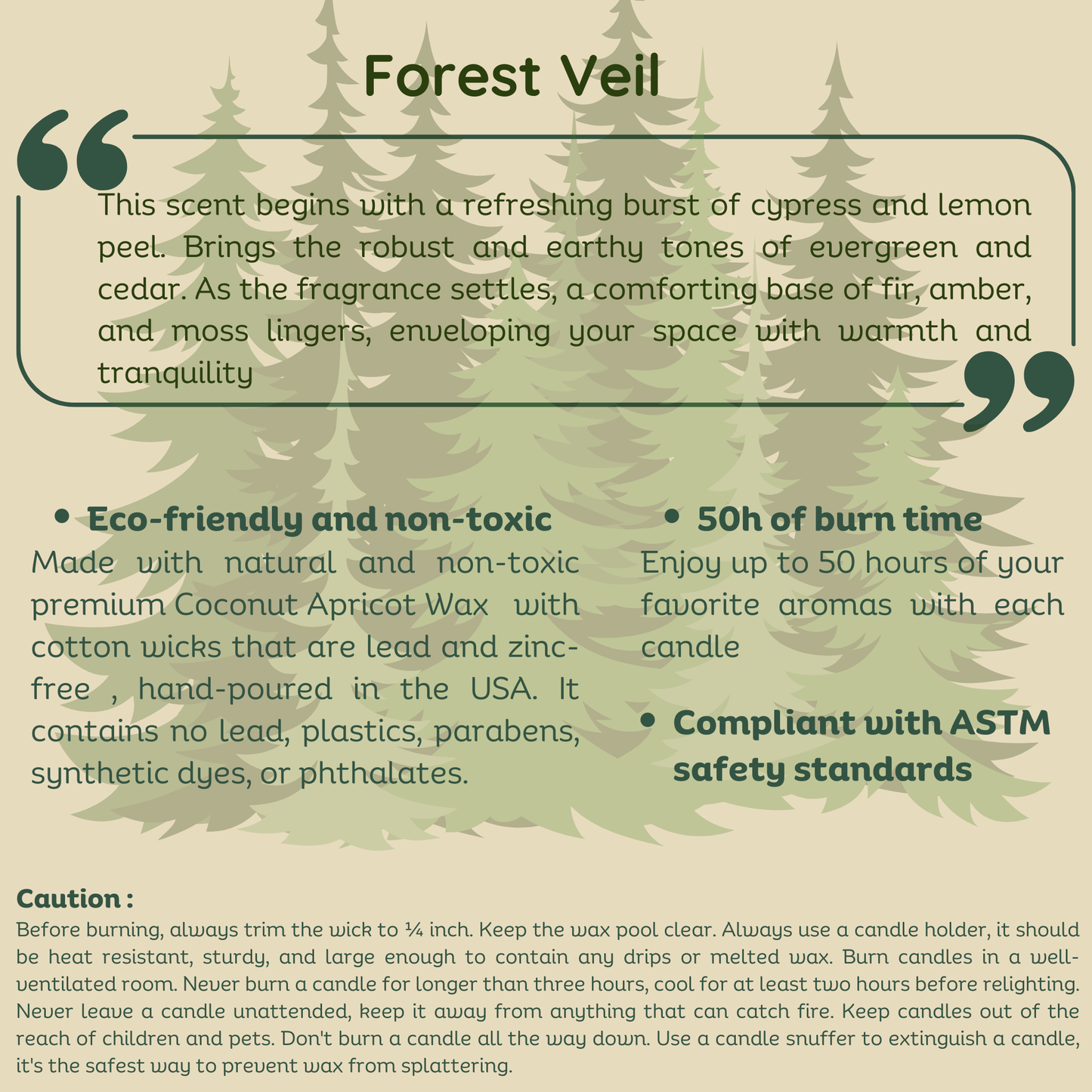 Forest veil - Scented Candle (9oz)