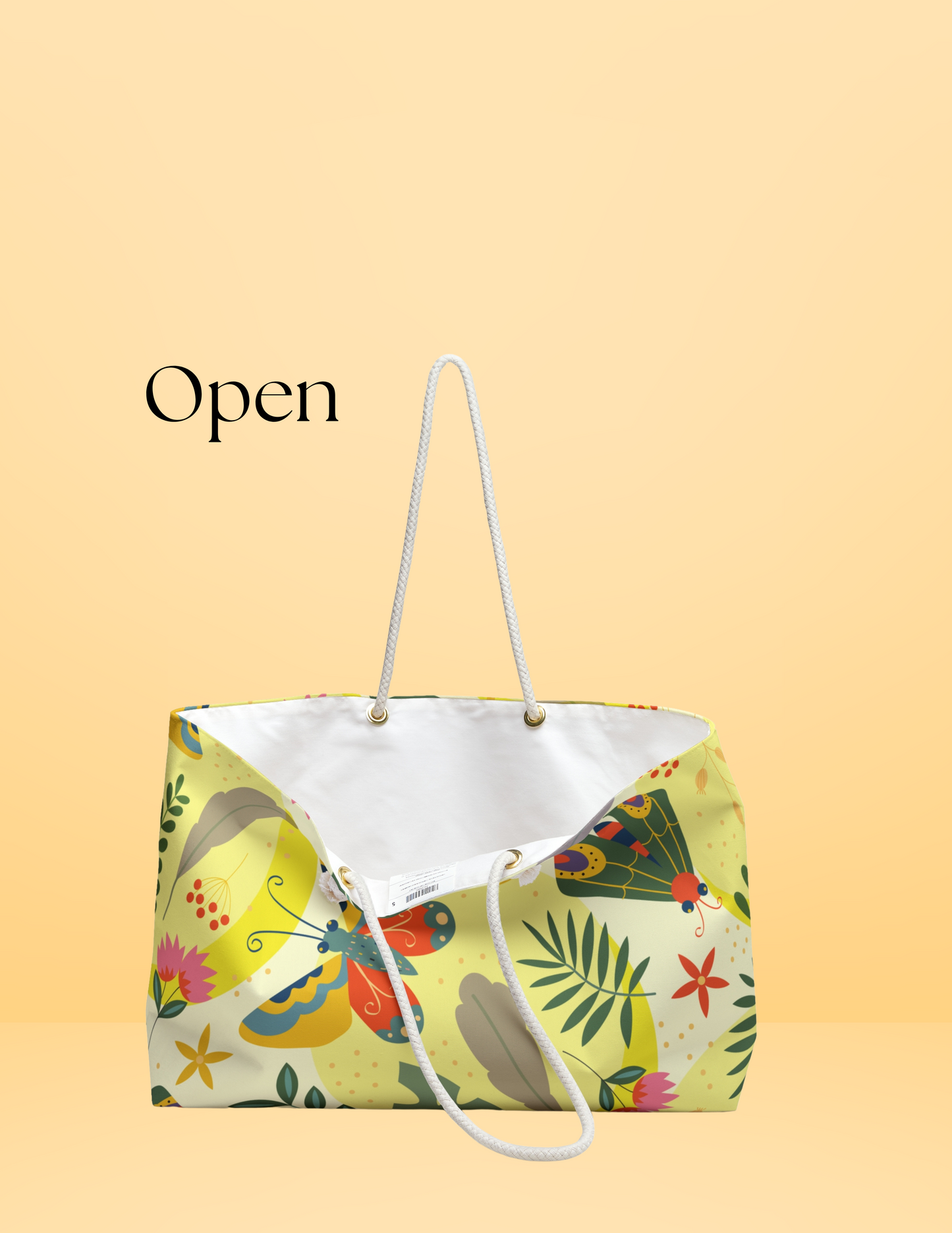 Flutter & Foliage - Nature's dance on a sunny canvas. (Weekender Bag)