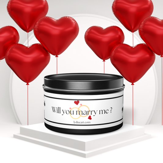 Will You Marry Me ? - Soy Candles