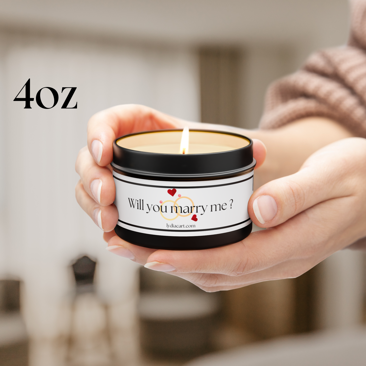 Will You Marry Me ? - Soy Candles