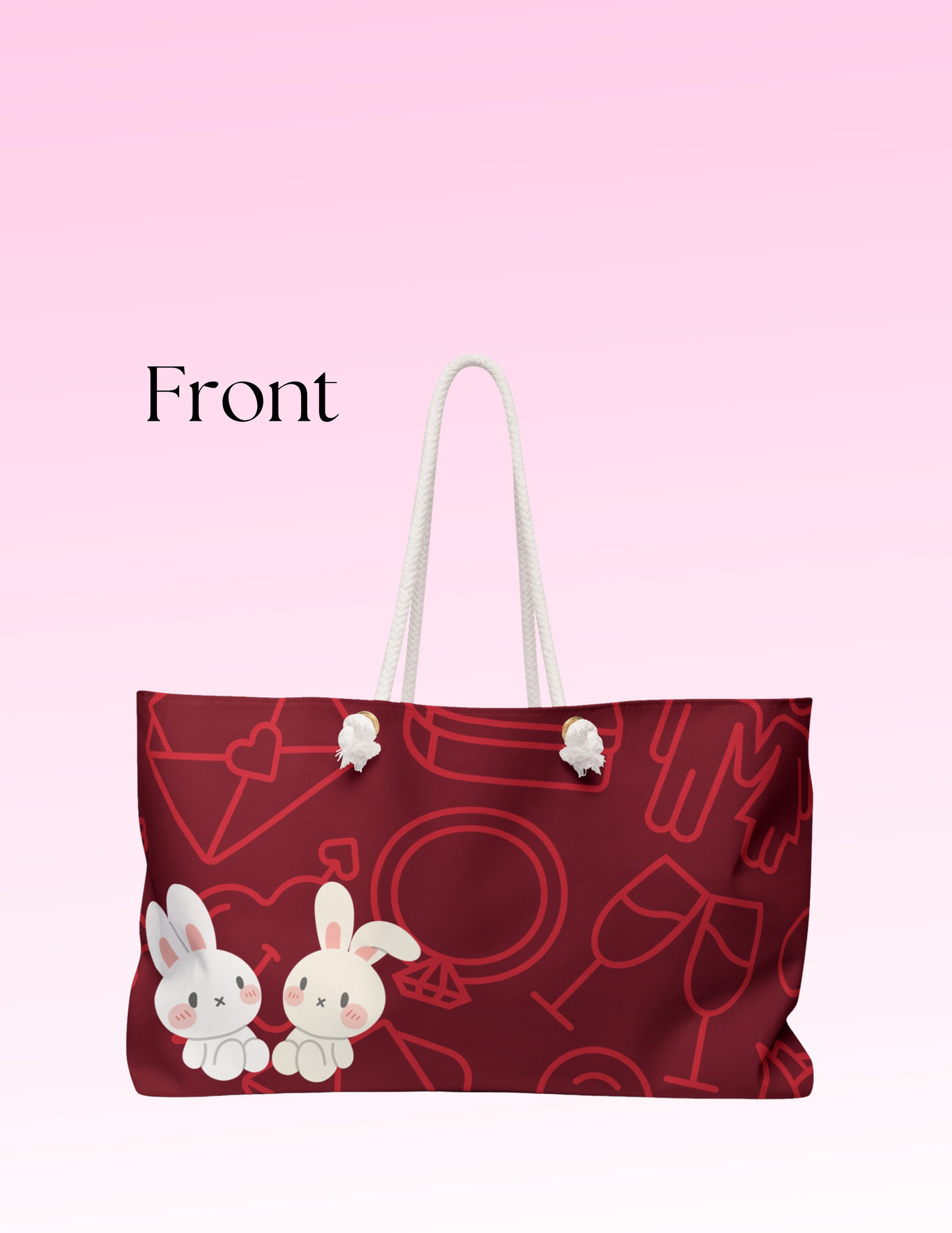 Love Bunnies - Somebunny loves you. (Weekender Bag)